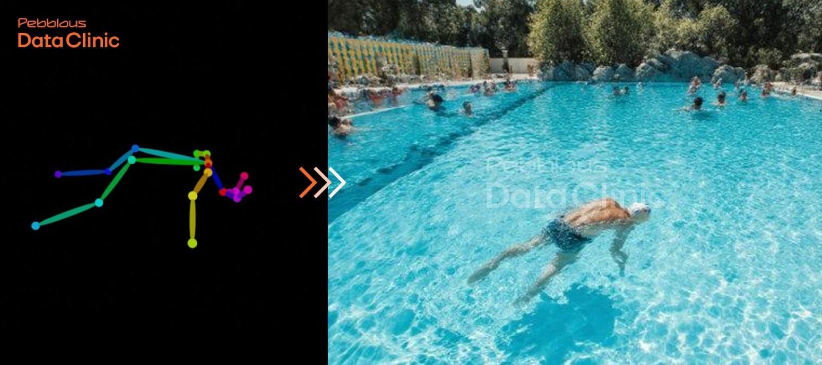 수영장 내 익사 사고 예방을 위한 사람 객체 검출 AI 학습데이터 사례 (페블러스 X 케이원에코텍)