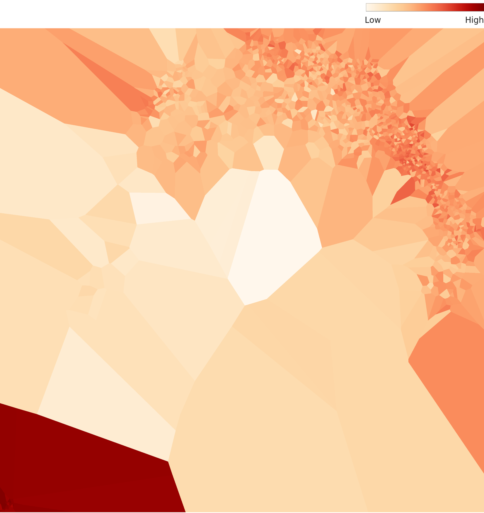 3D 프린터 데이터셋의 밀도 차트