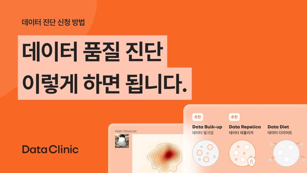 데이터 진단 신청 방법, 데이터 품질 진단 이렇게 하면 됩니다.